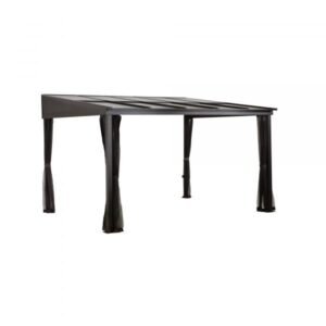 ShelterLogic Sojag 500-9167566 Pompano 10x14ft Wall-Mounted Gazebo, Fabric Roof, Gray