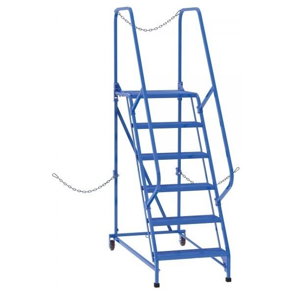 Vestil LAD-STAL-6-P Perforated Semi Trailer Ladder (6-Step, 90in. High)