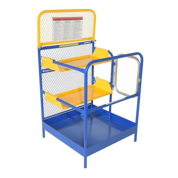 Vestil WP-3636-2SF 1000 lb Forklift Work Platform (36in x 36in, 2-Side Entry)