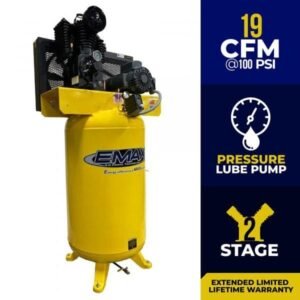 EMAX EI05V080I1 - Industrial 2-Stage Vertical Air Compressor