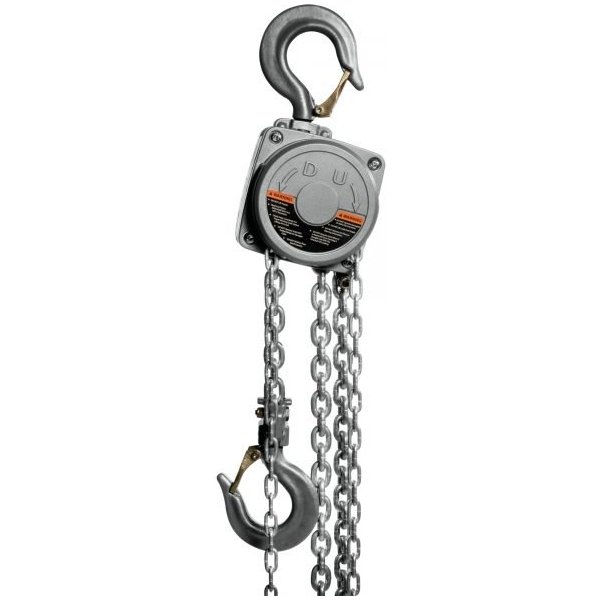 JET AL100-100-50 2000lb Aluminum Manual Hoist, 50ft Lift