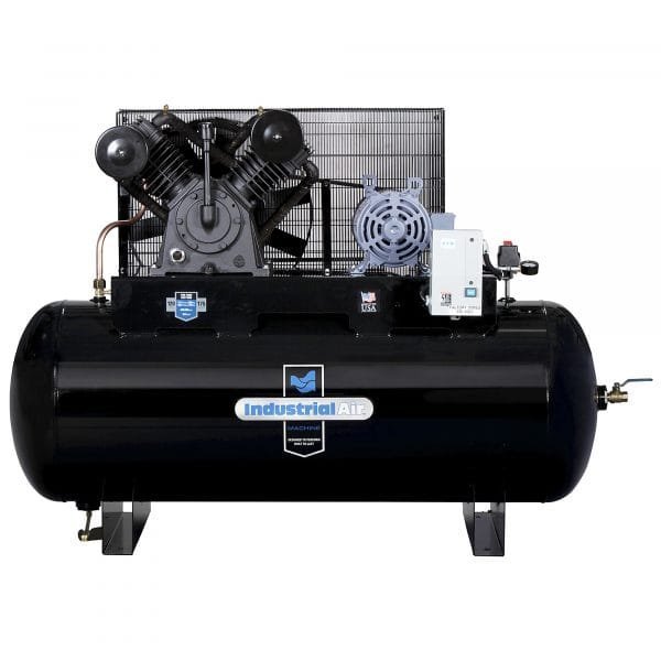 Industrial Air IH9929910 - 10 HP 120 Gal Horizontal Two-Stage Compressor