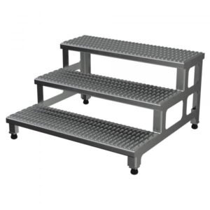 Vestil ASP-36-3-A Adjustable Aluminum Step-Mate Stand (36in Max Height, 500 lb Cap)