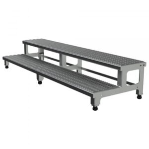 Vestil ASP-72-A Adjustable Aluminum Step-Mate Stand (72in Max Height, 500 lb Cap)