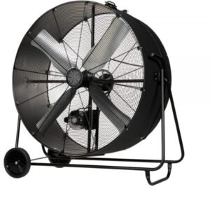 TPI PBS 48-B Industrial Swivel Mount Drum Fan (48in, 22700 CFM, 1 HP)