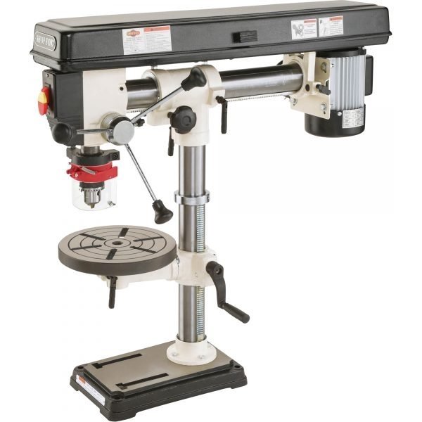Shop Fox W1669 Radial Benchtop Drill Press - 5-Speed, 17in Swing