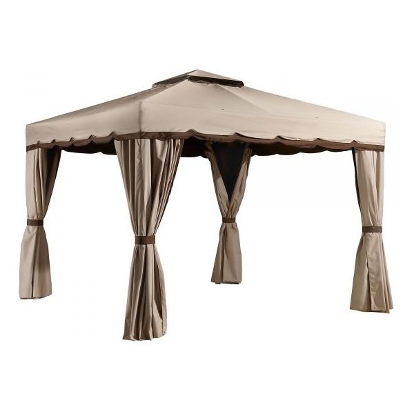 ShelterLogic Sojag 500-9165395 Roma 10x12ft Hardtop Gazebo, Steel Frame, Assorted Color