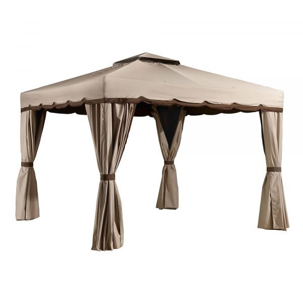ShelterLogic Sojag 500-9165395 Roma 10x12ft Hardtop Gazebo, Steel Frame, Assorted Color