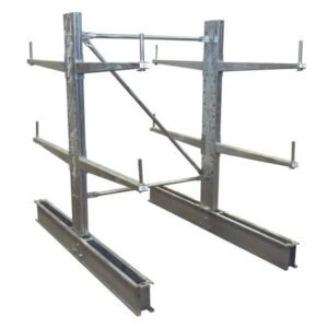 Vestil SDU-C-6-36-G-SET 81 in. High Galvanized Cantilever Rack Starter Set (36 in. Arms)