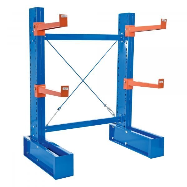 Vestil MU-C-8-24-SET 8ft H Medium-Duty Cantilever Starter Kit (24in Arms)