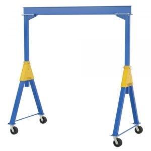 Vestil FHSN-6-10 Knockdown Steel Gantry Crane (6000lb, 10ft Beam, Phenolic Casters)
