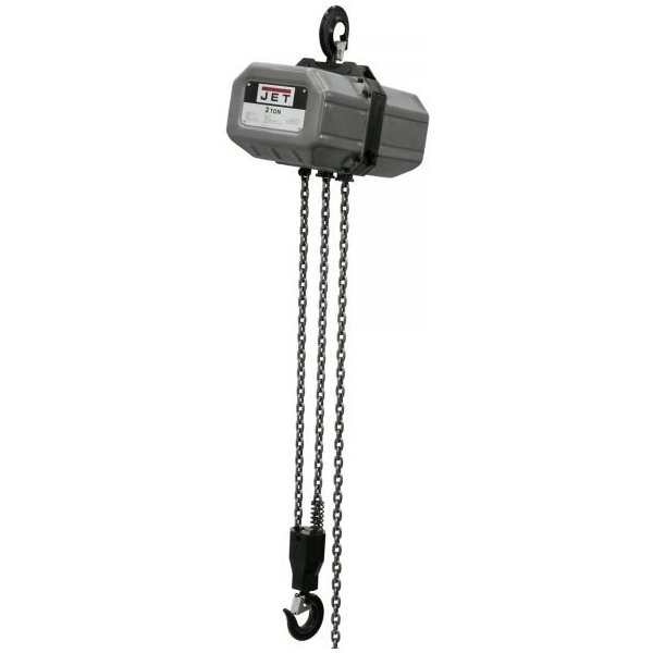 JET 2SS-3C-50 4000lb Electric Chain Hoist, 50ft Lift, 3PH