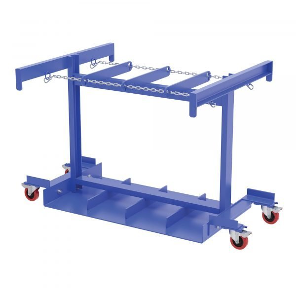 Vestil CYL-TRUCK-8 8-Cylinder Gas Bottle Caddy/Truck (Heavy Duty)