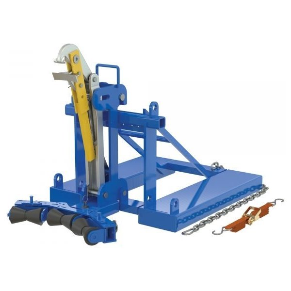 Vestil FMDL-1-LDS-R3 Automatic Eagle Beak Drum Lifter (1000 lb, Single Drum, Rollers)