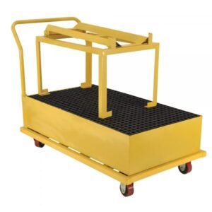 Vestil SRBC-HR-YL Horizontal Spill Pallet (One 55-Gallon Drum)