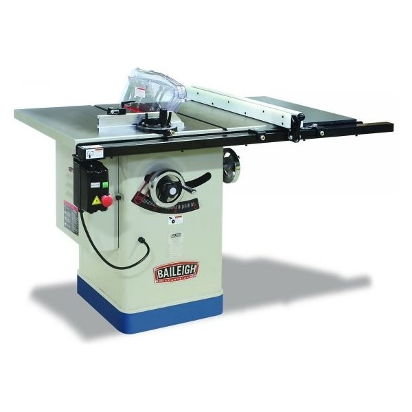 Baileigh TS-1040E-30-V3 10 In. Cabinet Style Table Saw - 2 HP, 30in Rip