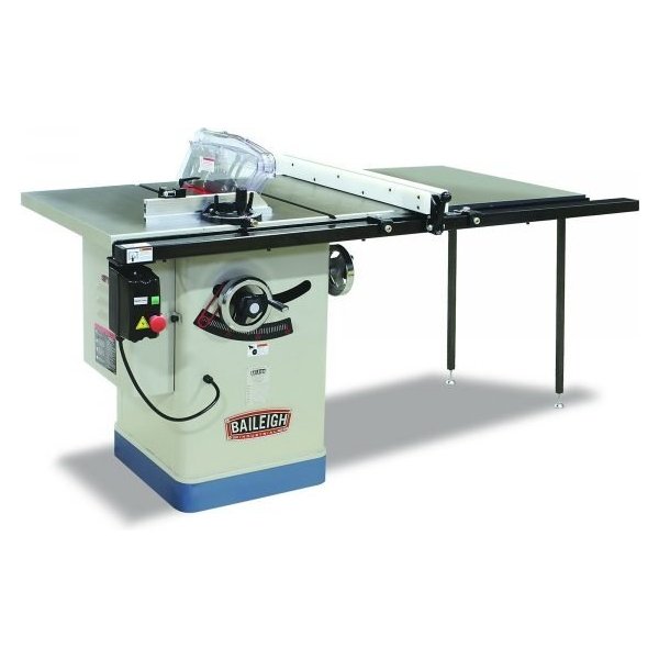 Baileigh TS-1040E-50-V3 10 In. Cabinet Style Table Saw - 2 HP, 50in Rip