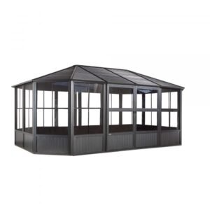 ShelterLogic Sojag Charleston 448-9163018 Solarium 12x18ft Aluminum Rectangle (Gray)