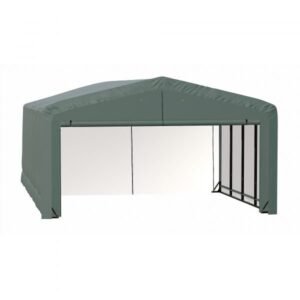 ShelterLogic ShelterTube SQAADD0104C02003212 Wind/Snow Rated Garage 20x32x12ft (Green)