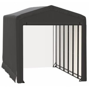 ShelterLogic ShelterTube SQAACC0103C01402716 Wind/Snow Rated Garage 14x27x16ft (Gray)