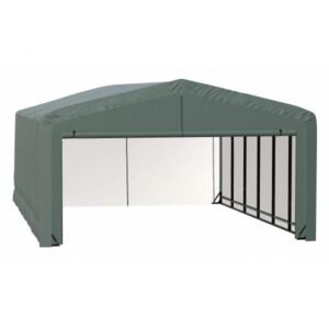 ShelterLogic ShelterTube SQAADD0104C02002712 Wind/Snow Rated Garage 20x27x12ft (Green)