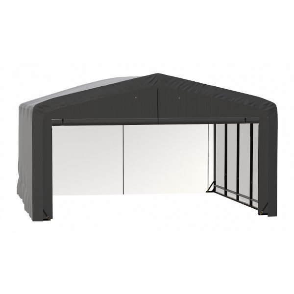 ShelterLogic ShelterTube SQAADD0103C02001812 Wind/Snow Rated Garage 20x18x12ft (Gray)