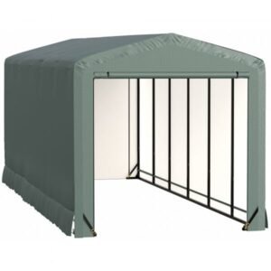ShelterLogic ShelterTube SQAACC0104C01002710 Wind/Snow Rated Garage 10x27x10ft (Green)