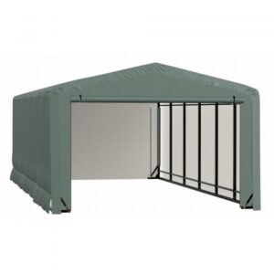 ShelterLogic ShelterTube SQAACC0104C01202308 Wind/Snow Rated Garage 12x23x8ft (Green)