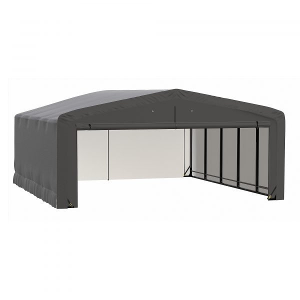 ShelterLogic ShelterTube SQAADD0103C02002310 Wind/Snow Rated Garage 20x23x10ft (Gray)
