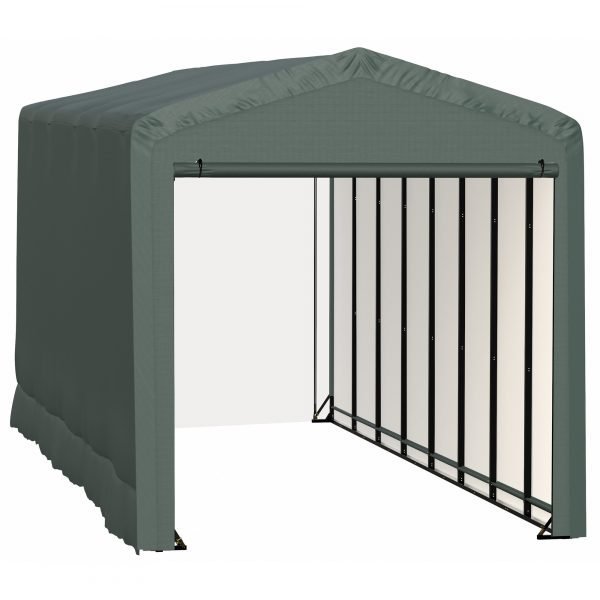 ShelterLogic ShelterTube SQAACC0104C01403616 Wind/Snow Rated Garage 14x36x16ft (Green)