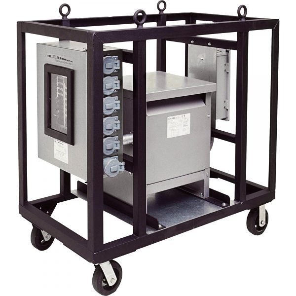 CEP 6210PDC30-2 Power Distribution Cart 100A 480V 30kVA Transformer 2-Wheel