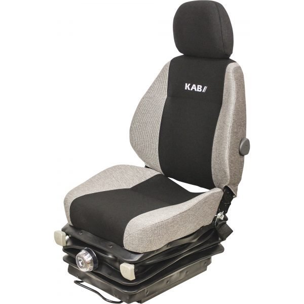 K&M Uni-Pro 8395 Heavy-Duty Mechanical Suspension Tractor Seat Multi-Gray Fabric