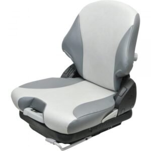 K&M 8462 Low-Profile Mechanical Suspension Tractor Seat (2-Tone Gray)