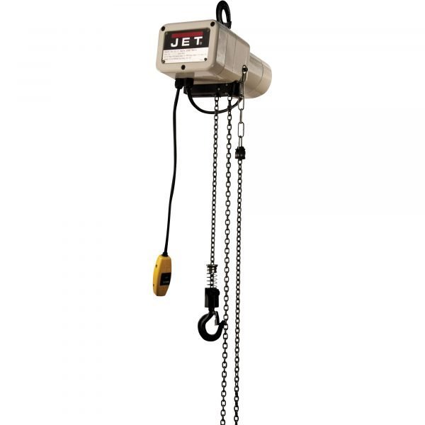 JET JSH Series Electric Chain Hoist, 1/8-Ton, 1-Phase, 15 ft. Lift