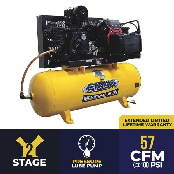 EMAX EGES2480ST - Industrial Plus Gas 2-Stage Air Compressor - Image 2