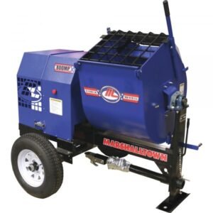 Marshalltown 800MP8HBO 8 HP Gas Mortar/Plaster Mixer w/ Pintle Tow & Outriggers (800MP Series)