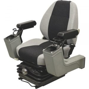 K&M Uni-Pro 8413 Construction Mechanical Suspension Seat w/ Pods Fabric Black/Gray