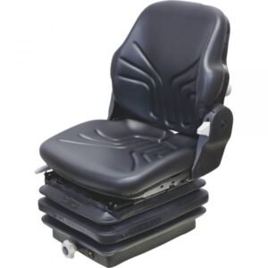 K&M Uni-Pro 8922 Grammer Construction Mechanical Suspension Seat Vinyl Black