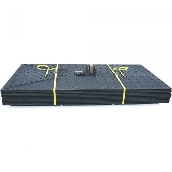 Checkers AMCP3 12-Piece Black Ground Protection Mat Set (8ft x 3ft)
