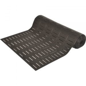Notrax 755R0048BL Niru Versa Runner Safety Mat - 60x4 Ft, Drainage