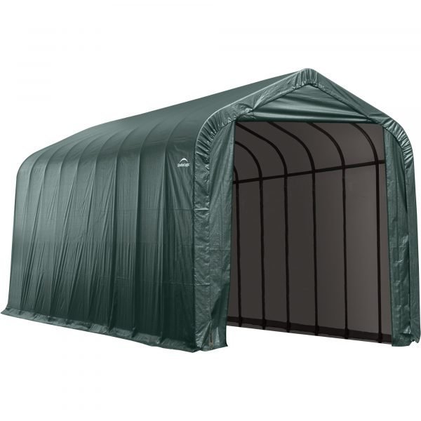 ShelterLogic 95371 Instant Garage 14ft W Peak-Style 24ft L x 12ft H (Green) ShelterLogic 95371 Instant Garage 14ft W Peak-Style 24ft L x 12ft H (Green)