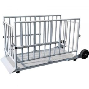 Optima OP-930 2000 lb Livestock Scale w/ Side Rails (0.5 lb Increment)