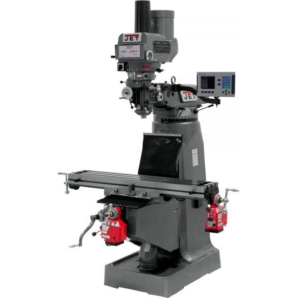 JET JTM-4VS VS Milling Machine - ACU-RITE 203 DRO, X/Y Powerfeeds, Pwr Draw Bar