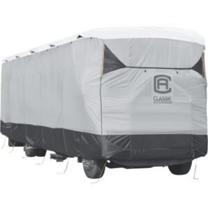 Classic Accessories 80-371-101801-EX SkyShield Class A RV Cover - Gray, 30-33 Ft L