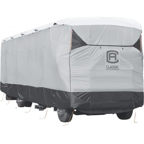 Classic Accessories 80-369-101601-EX SkyShield Class A RV Cover - Gray, 24-28 Ft L