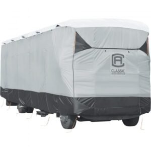 Classic Accessories 80-372-101901-EX SkyShield Class A RV Cover - Gray, 33-37 Ft L