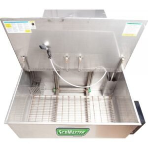 EcoMaster EM150 150-Gal Heated Agitating Lift Parts Washer (230V)