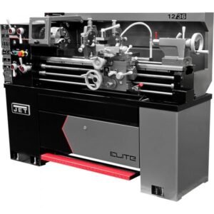 JET E-1236VS Elite VS Metal Lathe - 12x36in, ACU-RITE 303 DRO, CSS, Taper, Collet
