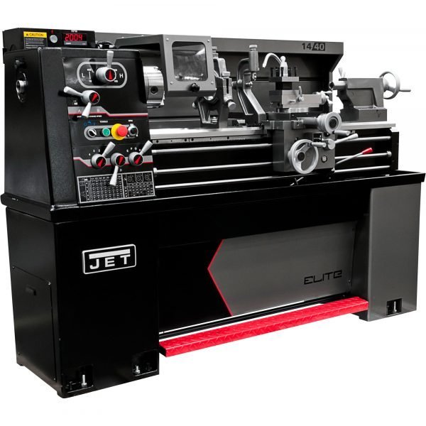 JET E-1440VS Elite VS Metal Lathe - 14x40in, ACU-RITE 203 DRO, Taper, Collet