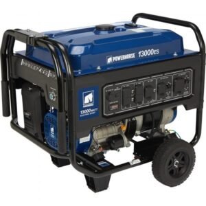 Powerhorse Portable Generator 13,000 Peak/10,000 Rated Watts Heavy Duty Electric Start